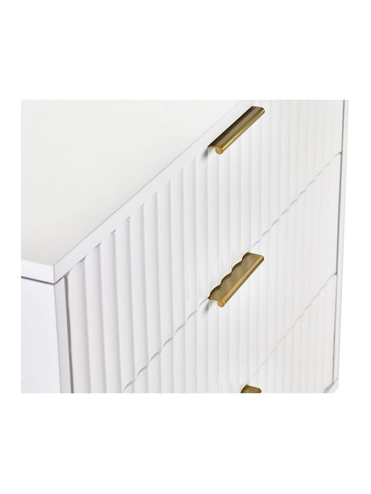 Julian Bowen White Murano 3 Drawer Chest - Image 5 of 5