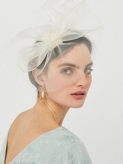 Accessorize Natural Mia Oversized Bow Fascinator - Image 3 of 3