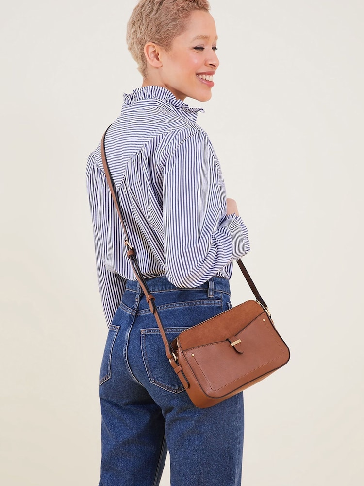 Accessorize Natural Shelby Cross-Body Bag - Image 1 of 4
