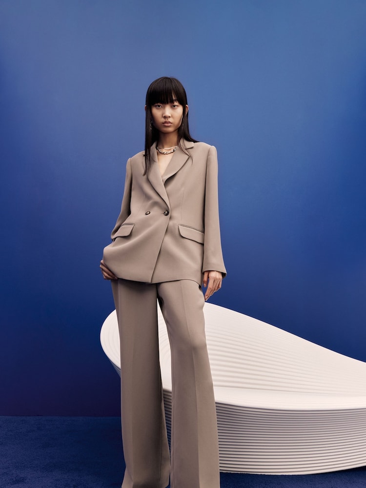 Whistles Nude Double Breasted Nina Blazer - Image 1 of 4