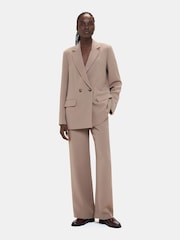 Whistles Nude Double Breasted Nina Blazer - Image 3 of 4