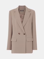 Whistles Nude Double Breasted Nina Blazer - Image 4 of 4