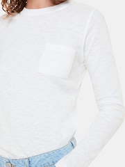 Top de algodón 100 % con bolsillo y cuello redondo de Whistles - Imagen 4 de 5