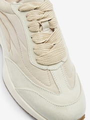 Off White - Športni copati z debelim podplatom in panelnim detajlom Forever Comfort® - Slika 6 iz 6