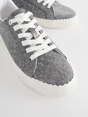 Metallic Forever Comfort® Scallop Sole Detail Lace-Up Trainers - Image 4 of 5