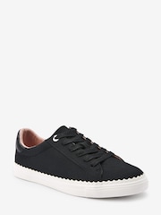 Black Forever Comfort® Scallop Sole Detail Lace-Up Trainers - Image 5 of 7