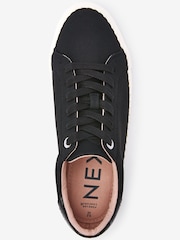 Black Forever Comfort® Scallop Sole Detail Lace-Up Trainers - Image 7 of 7