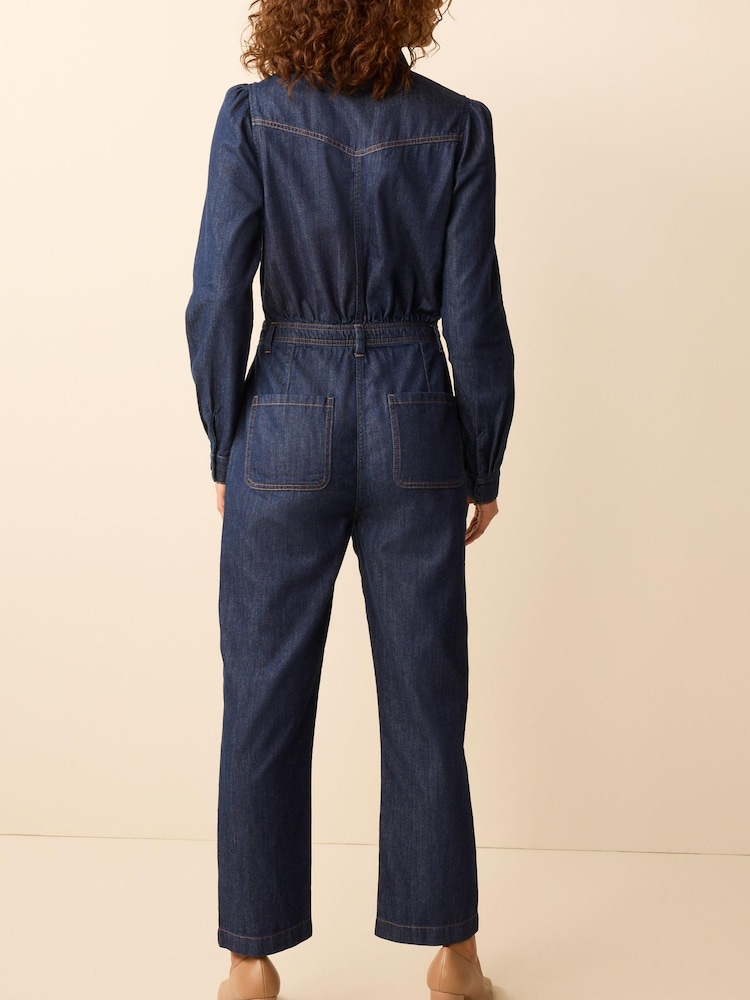 Rinse - Denim-Overall mit durchgehender Knopfleiste - Bild 2 von 4