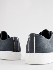 Navy Blue Extra Wide Fit Forever Comfort® Patent Baseball Trainers - Image 4 of 5