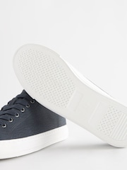 Navy Blue Extra Wide Fit Forever Comfort® Patent Baseball Trainers - Image 5 of 5