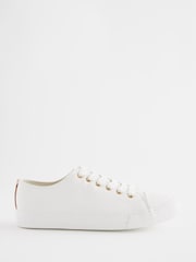 White Extra Wide Fit Forever Comfort® Patent Baseball Trainers - Image 2 of 6