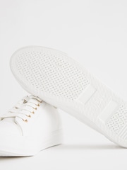 White Extra Wide Fit Forever Comfort® Patent Baseball Trainers - Image 3 of 6