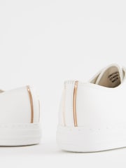 White Extra Wide Fit Forever Comfort® Patent Baseball Trainers - Image 4 of 6