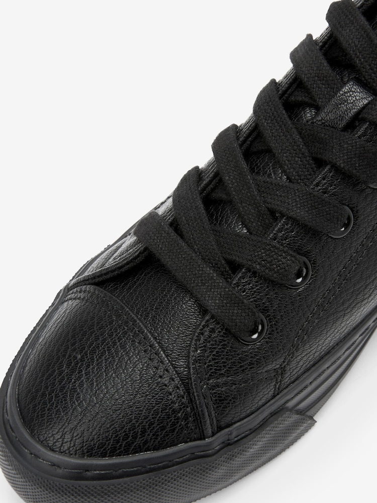 Black Extra Wide Fit Forever Comfort® Patent Baseball Trainers - Image 5 of 5