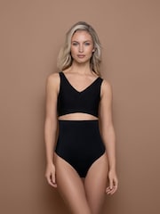 Bye Bra Black Invisible High Waist Thong - Image 1 of 5