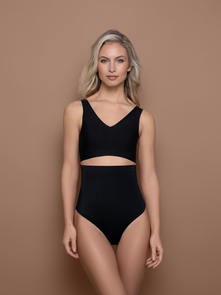 Bye Bra Black Invisible High Waist Thong - Image 1 of 5