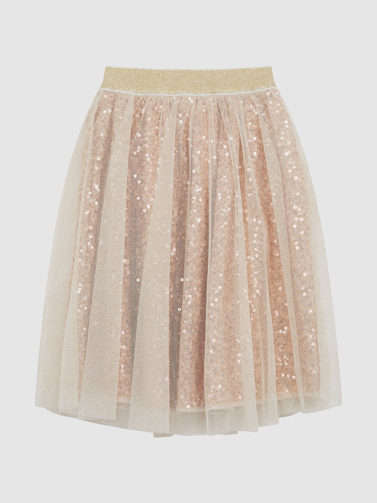Reiss Nude Jude Senior Knee Length Tulle Skirt - Image 2 of 7 Reiss Nude Jude Senior Knee Length Tulle Skirt - Image 2 of 7