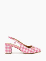 Dune London Pink Regular Fit Wide Fit Cassie Snaffle Open Court Sandals - Image 1 of 5