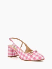 Dune London Pink Regular Fit Wide Fit Cassie Snaffle Open Court Sandals - Image 3 of 5