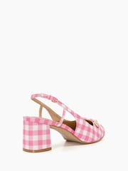 Dune London Pink Regular Fit Wide Fit Cassie Snaffle Open Court Sandals - Image 4 of 5