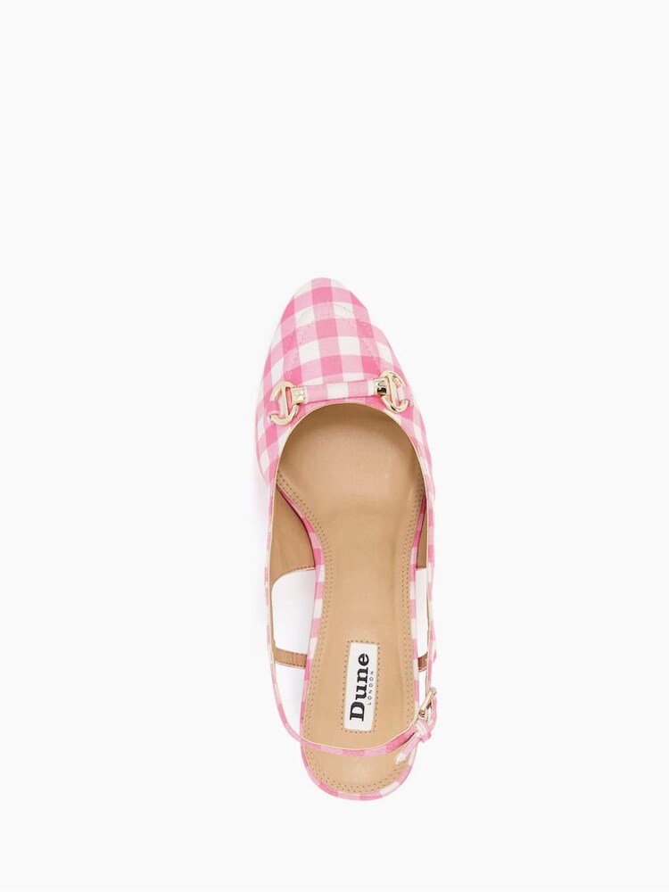 Dune London Pink Regular Fit Wide Fit Cassie Snaffle Open Court Sandals - Image 5 of 5