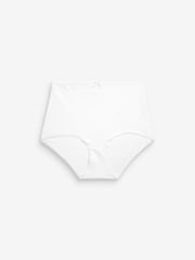 Navy Blue/White Full Brief Cotton Rich Knickers 4 Pack - Image 6 of 6