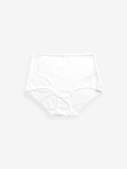 White Full Brief Cotton Rich Knickers 4 Pack - Image 4 of 4