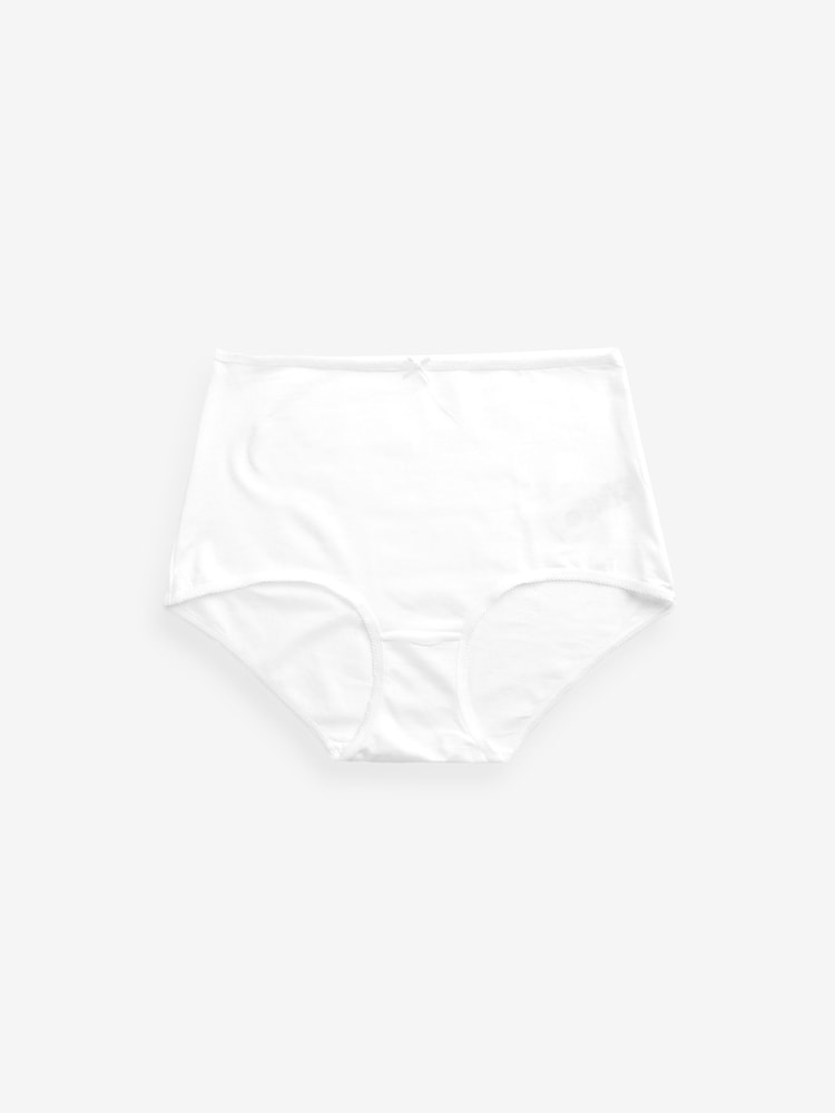 White Full Brief Cotton Rich Knickers 4 Pack - Image 4 of 4