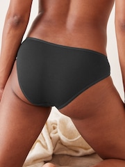 Black Bikini Cotton Rich Knickers 4 Pack - Image 3 of 5