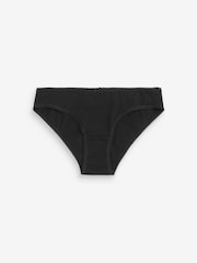Schwarz / Pastellrosa Nude / Weiß - Slips mit hohem Baumwollanteil, 4er-Pack - Bild 6 von 8