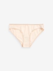 Schwarz / Pastellrosa Nude / Weiß - Slips mit hohem Baumwollanteil, 4er-Pack - Bild 7 von 8
