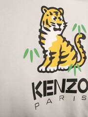 سترة هودي لون كريم بشعار نمر من Kenzo Kids - Image 5 of 5