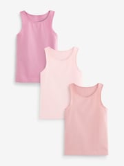 Pink Vests 3 Pack (1.5-12yrs) - Image 1 of 1