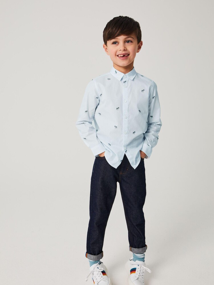 Paul Smith Junior Boys Formal Zebra Stripe Shirt - Image 1 of 14