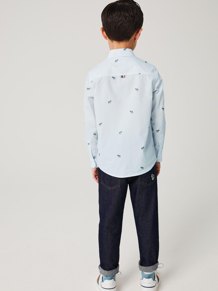 Paul Smith Junior Boys Formal Zebra Stripe Shirt - Image 2 of 14