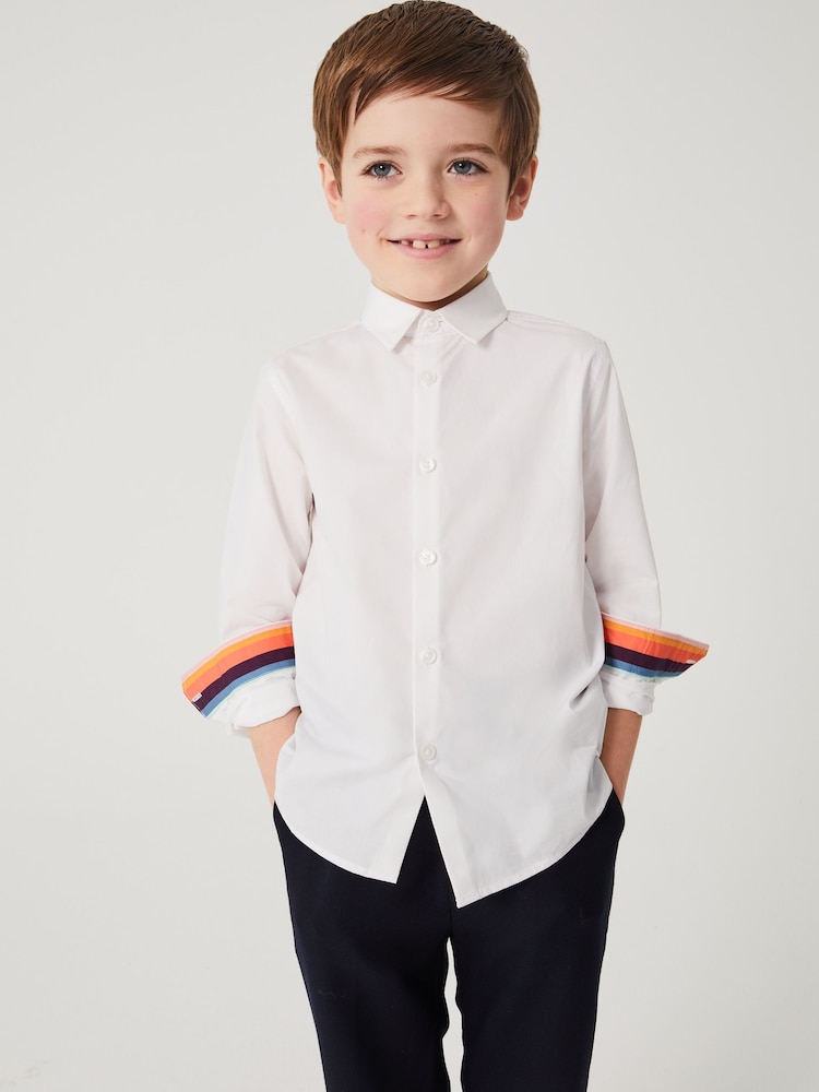 Paul Smith Junior Boys Formal 100% Cotton White Shirt - Image 4 of 10