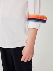 Paul Smith Junior oblačila Formalno 100% Cotton White srajce - Slika 5 iz 10