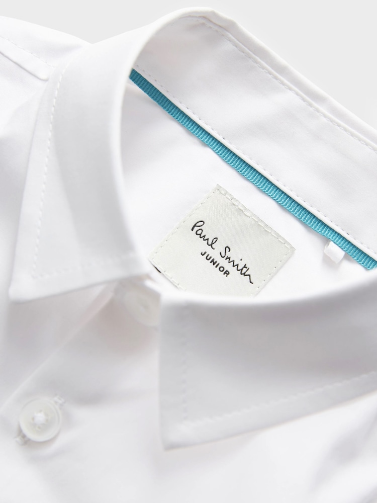 Paul Smith Junior Boys Formal 100% Cotton White Shirt - Image 8 of 10