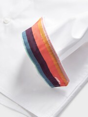 Paul Smith Junior oblačila Formalno 100% Cotton White srajce - Slika 9 iz 10