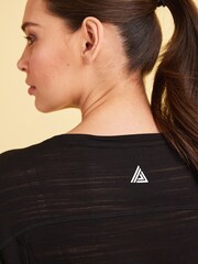 Black Maternity Sports T-Shirt - Image 4 of 6