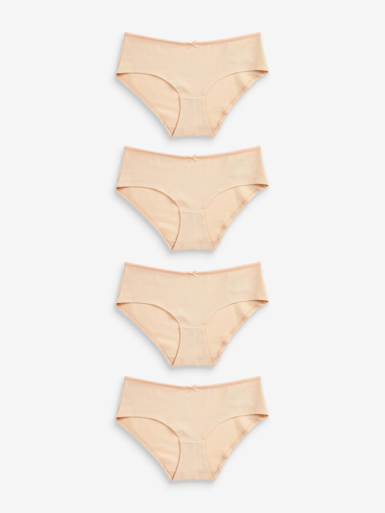 Nude - Slips mit hohem Baumwollanteil, 4er-Pack - Bild 1 von 5