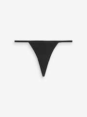Black G-String Cotton Rich Knickers 4 Pack - Image 5 of 5