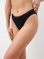 Noir / Rose pastel Nude / Blanc - Culotte en coton riche 4 Pack - Image 2 de 7
