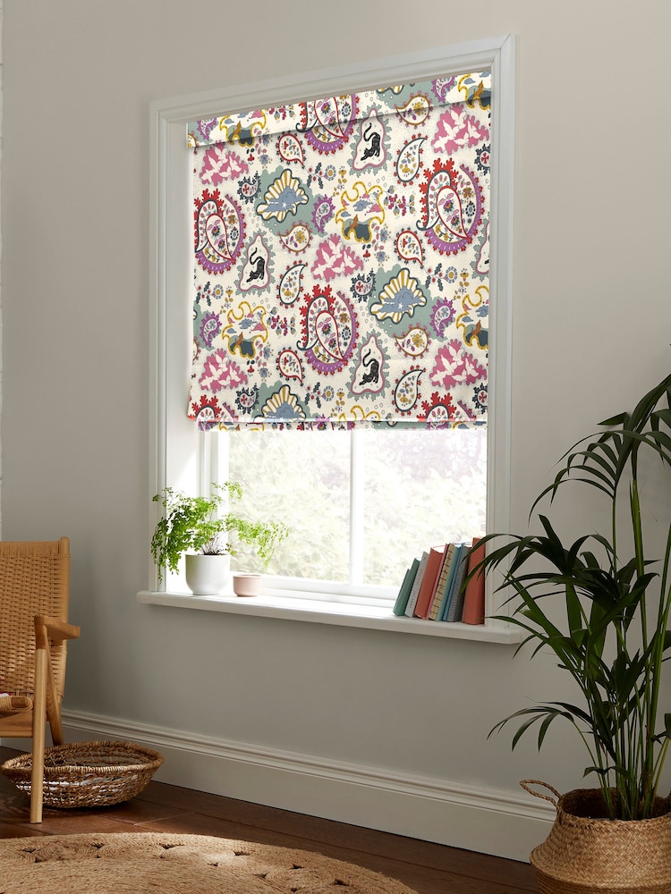 Cath Kidston Multi Paisley Made To Measure Roman 100% Cotton Blinds - Image 2 of 6