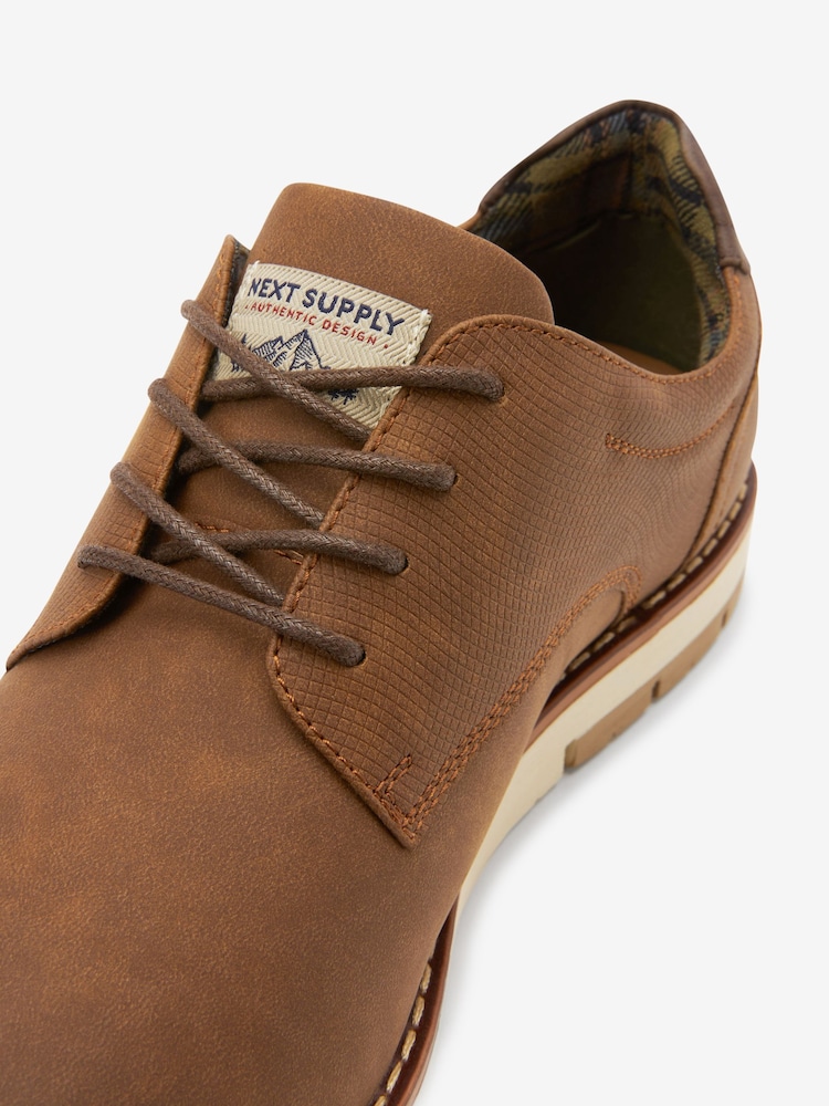 Tan Brown Sports Wedges Shoes - Image 4 of 4