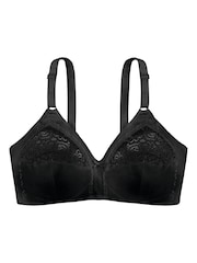 Dorina Monica Non Padded 100% Cotton Black Bralette - Image 7 of 7