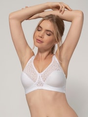 Dorina Yvonne Non Padded 100% Cotton White Bralette - Image 3 of 7
