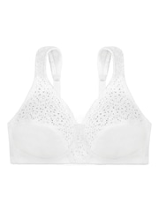 Dorina Yvonne Non Padded 100% Cotton White Bralette - Image 7 of 7