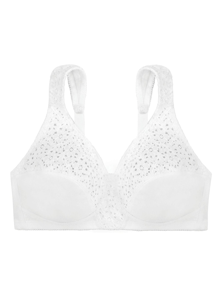 Dorina Yvonne Non Padded 100% Cotton White Bralette - Image 7 of 7 Dorina Yvonne Non Padded 100% Cotton White Bralette - Image 7 of 7