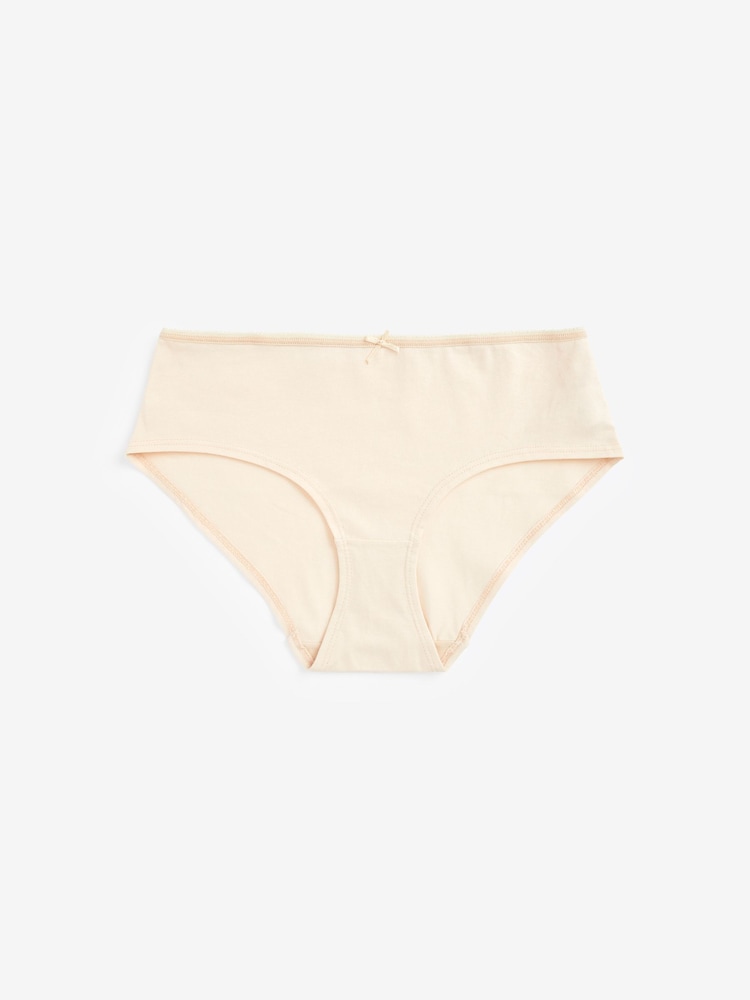 Schwarz / Pastellrosa Nude / Weiß - Slips mit hohem Baumwollanteil, 4er-Pack - Image 5 of 7
